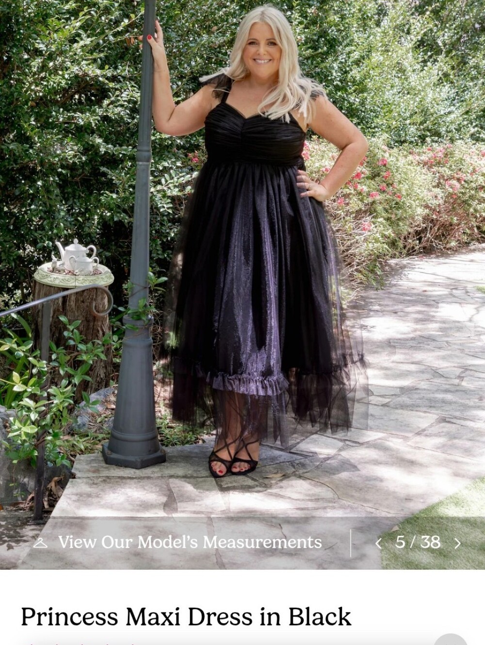 Whimsigoth Black Tulle Dress - Picture 11 of 12